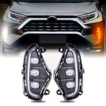 Amazon | LEDデイタイムランニングライト 2019-2021 トヨタ RAV4